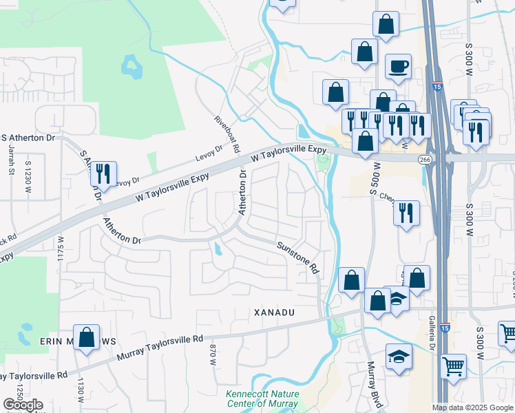 map of restaurants, bars, coffee shops, grocery stores, and more near 783 West Monte Hermosa Drive in Taylorsville