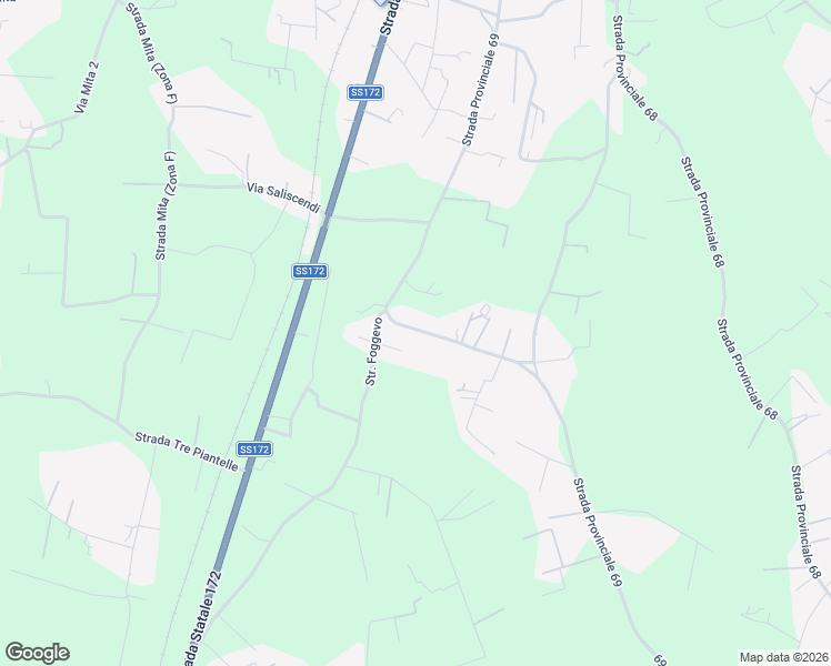map of restaurants, bars, coffee shops, grocery stores, and more near 10 SP69 in Provincia di Taranto