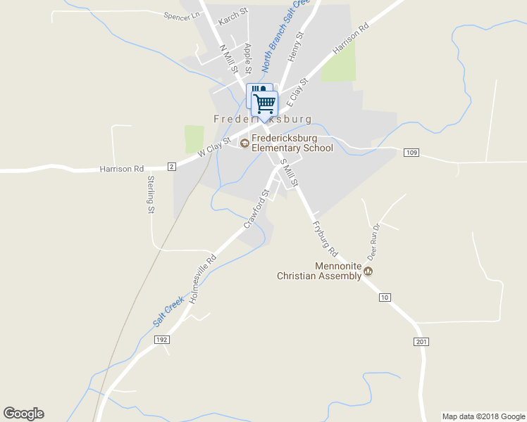 map of restaurants, bars, coffee shops, grocery stores, and more near 298 Crawford Street in Fredericksburg