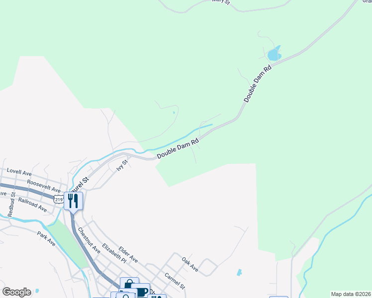 map of restaurants, bars, coffee shops, grocery stores, and more near 1-149 State Route 4027 in Northern Cambria