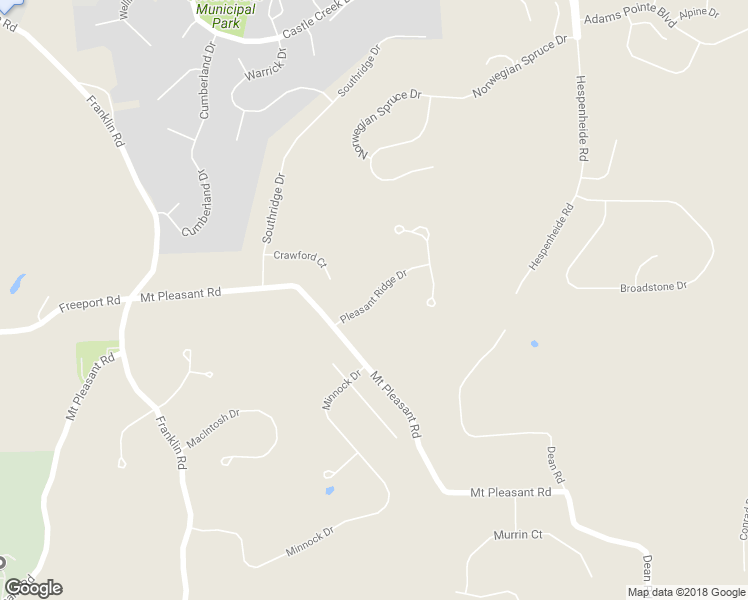 map of restaurants, bars, coffee shops, grocery stores, and more near 1020 Pleasant Ridge Drive in Mars