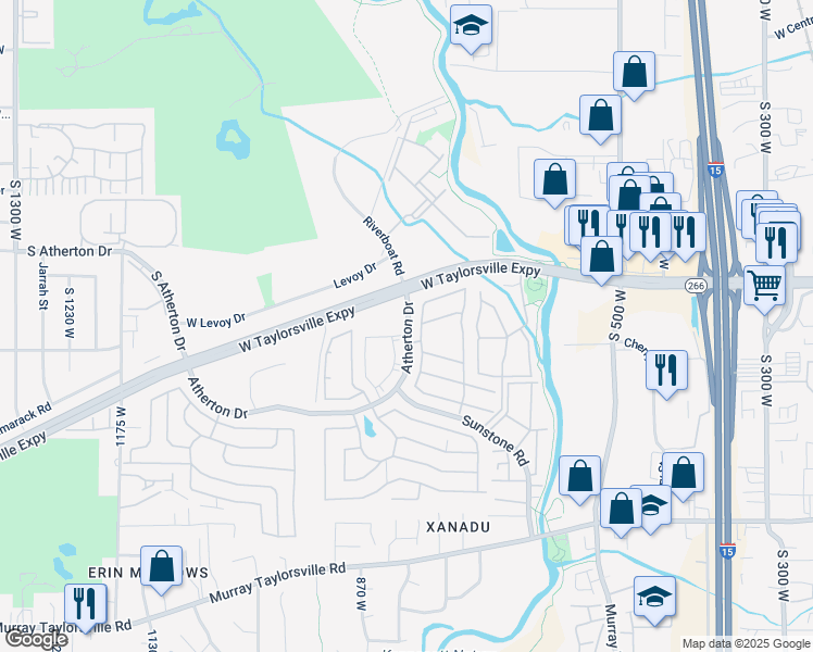 map of restaurants, bars, coffee shops, grocery stores, and more near in Taylorsville