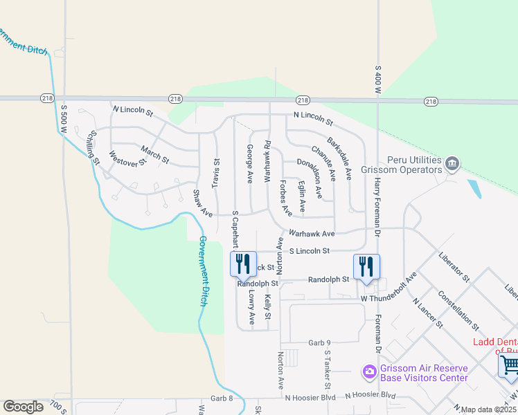 map of restaurants, bars, coffee shops, grocery stores, and more near 2002 Shaw Avenue in Peru