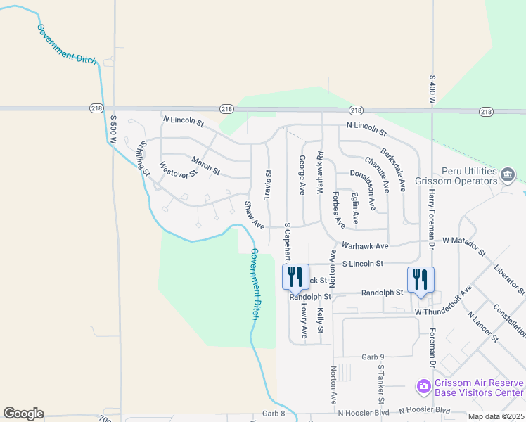 map of restaurants, bars, coffee shops, grocery stores, and more near 2910 Travis St in Peru