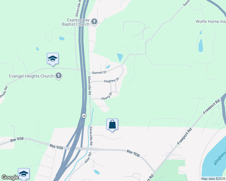 map of restaurants, bars, coffee shops, grocery stores, and more near 639 Oberg Drive in Freeport