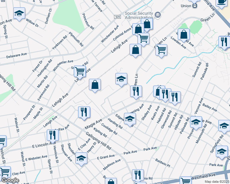 map of restaurants, bars, coffee shops, grocery stores, and more near 333 Clermont Terrace in Union