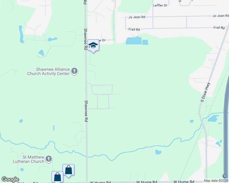 map of restaurants, bars, coffee shops, grocery stores, and more near 2031-2045 Rosewood Lane in Lima