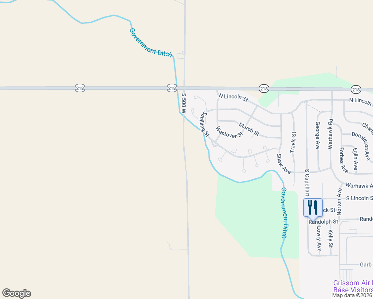 map of restaurants, bars, coffee shops, grocery stores, and more near 6269 Miami County Line in Peru
