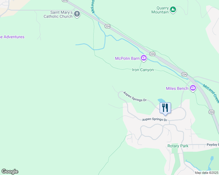 map of restaurants, bars, coffee shops, grocery stores, and more near 2691 Ruminant Road in Park City