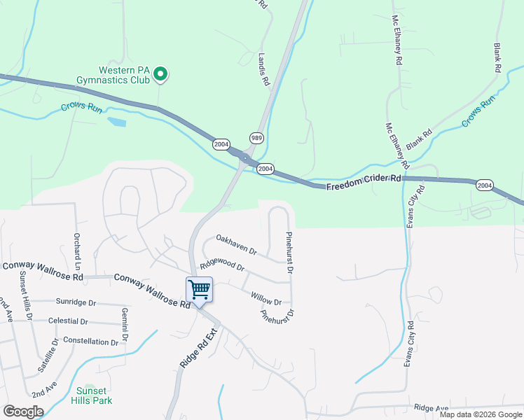 map of restaurants, bars, coffee shops, grocery stores, and more near 117 Pinehurst Drive in Freedom