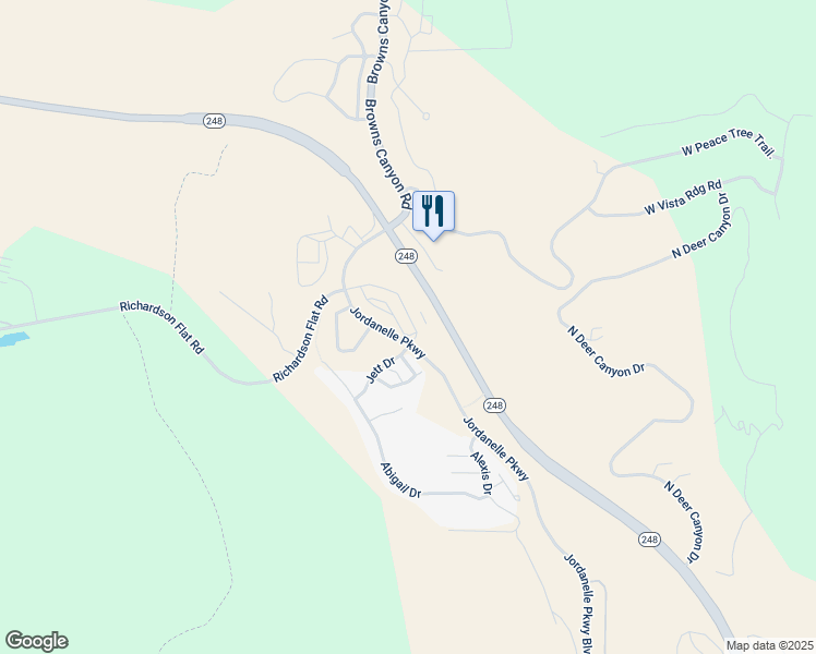 map of restaurants, bars, coffee shops, grocery stores, and more near 1025 Wasatch Spring Road in Hideout