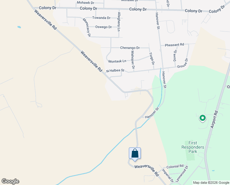 map of restaurants, bars, coffee shops, grocery stores, and more near 6111 Weaversville Road in Bethlehem