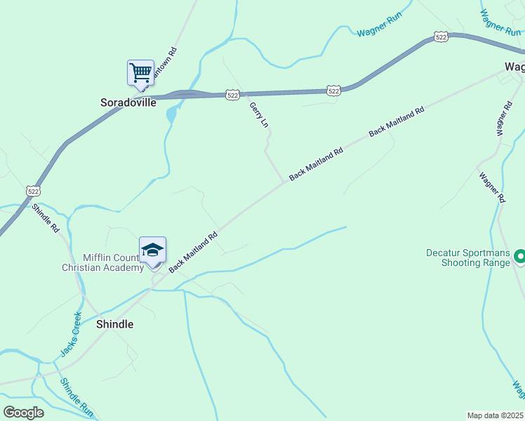map of restaurants, bars, coffee shops, grocery stores, and more near 5328 Back Maitland Road in McClure