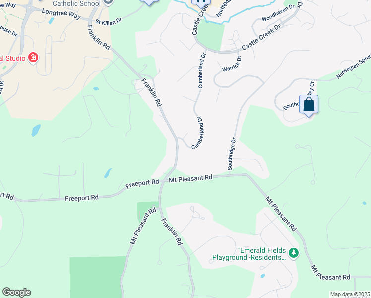 map of restaurants, bars, coffee shops, grocery stores, and more near 110 Bedford Court in Seven Fields