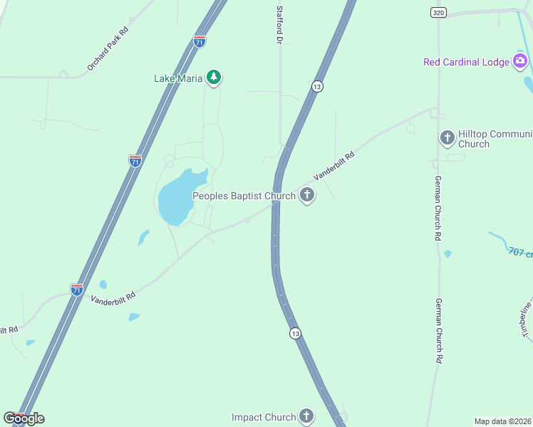 map of restaurants, bars, coffee shops, grocery stores, and more near 3093 Highway 13 in Mansfield