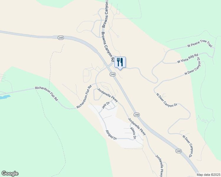 map of restaurants, bars, coffee shops, grocery stores, and more near 1053 Wasatch Spring Road in Hideout