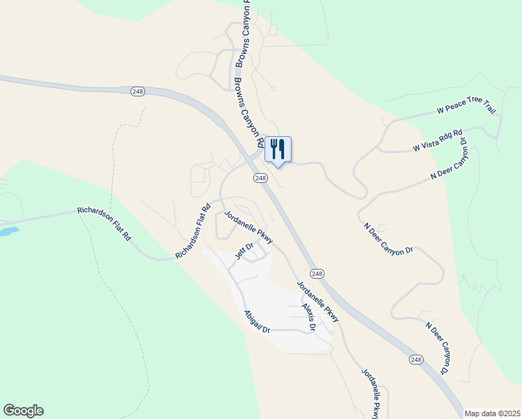 map of restaurants, bars, coffee shops, grocery stores, and more near 1052 Wasatch Spring Road in Hideout