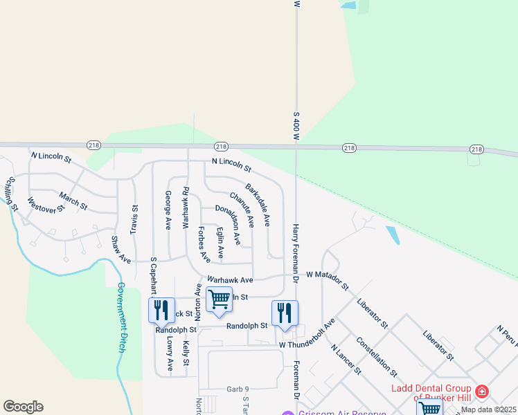 map of restaurants, bars, coffee shops, grocery stores, and more near 1137 Barksdale Ave in Peru