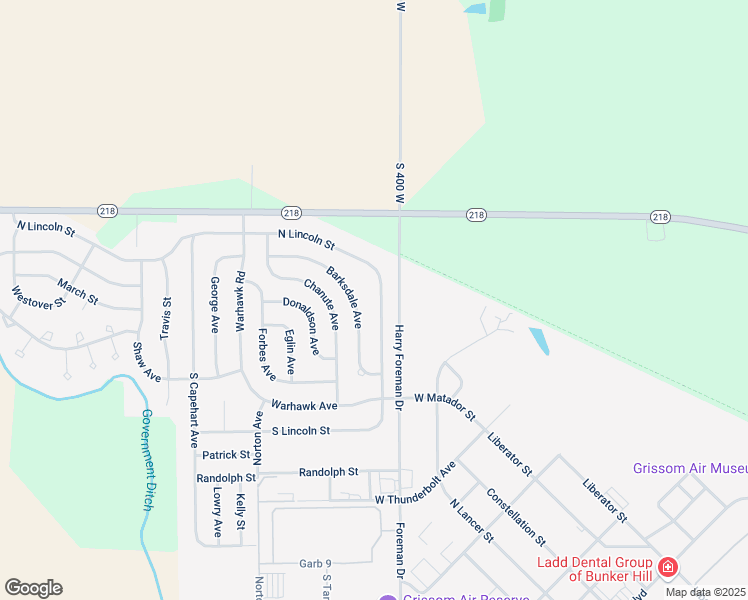 map of restaurants, bars, coffee shops, grocery stores, and more near 1030-1032 North Lincoln Street in Peru