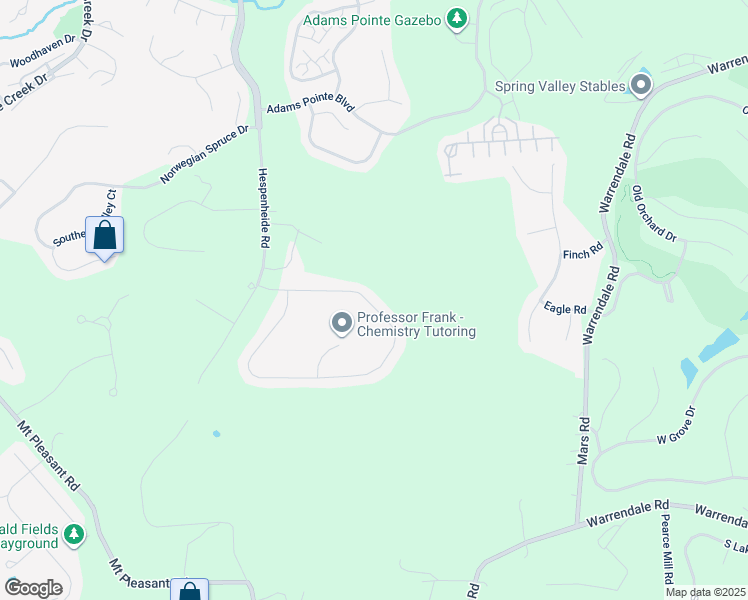 map of restaurants, bars, coffee shops, grocery stores, and more near 267 Broadstone Drive in Mars