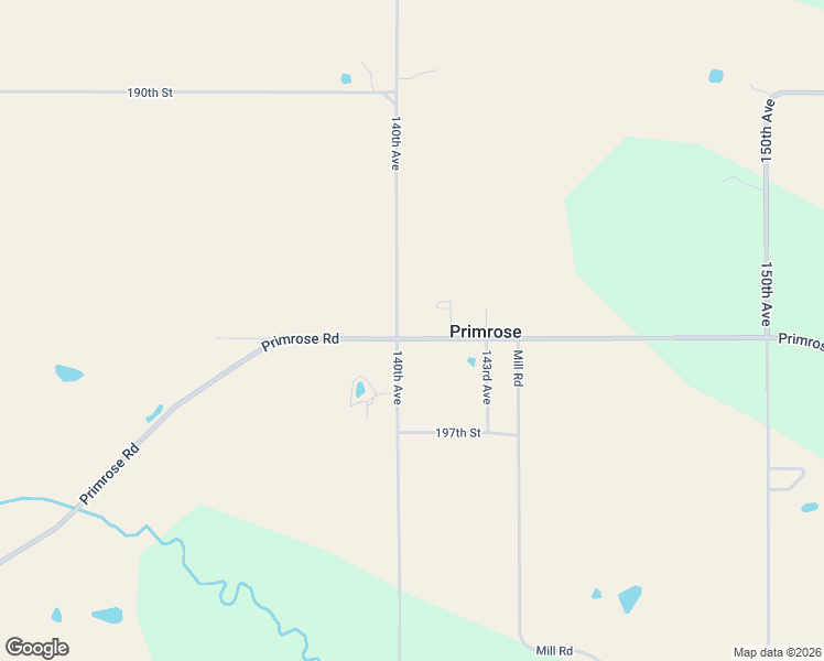 map of restaurants, bars, coffee shops, grocery stores, and more near 1405 Primrose Road in Donnellson