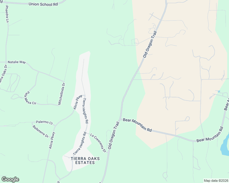 map of restaurants, bars, coffee shops, grocery stores, and more near 13400-13750 Old Oregon Trail in Redding