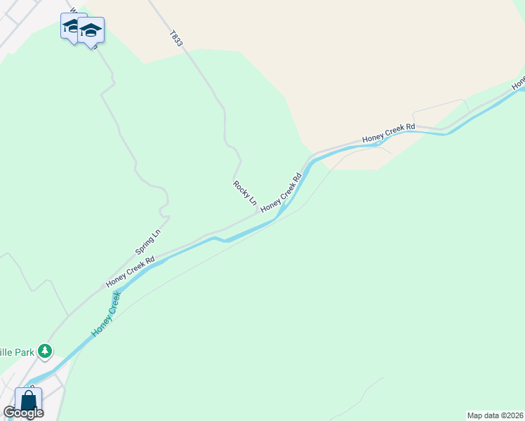 map of restaurants, bars, coffee shops, grocery stores, and more near 493 Honey Creek Road in Reedsville