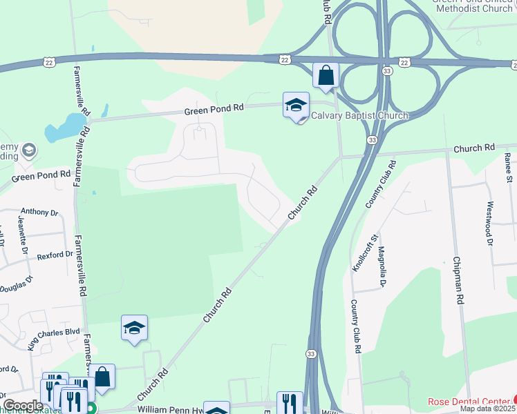 map of restaurants, bars, coffee shops, grocery stores, and more near 3748 Loyal Lane in Easton