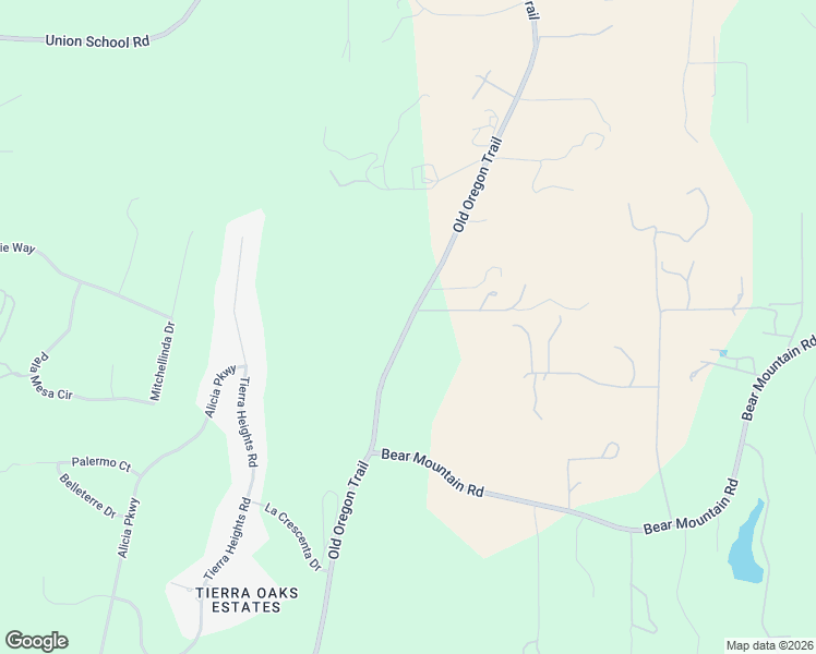 map of restaurants, bars, coffee shops, grocery stores, and more near 13400-13750 Old Oregon Trail in Redding
