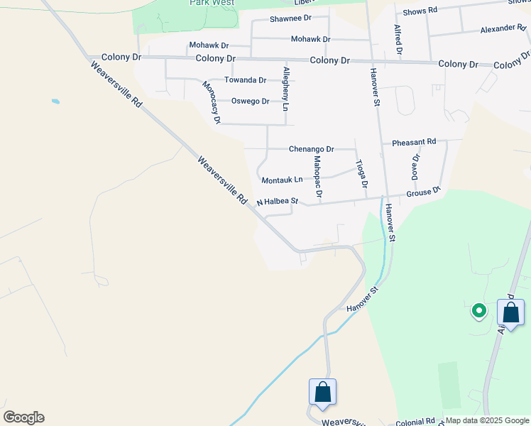map of restaurants, bars, coffee shops, grocery stores, and more near 5404 South Halbea Street in Bethlehem