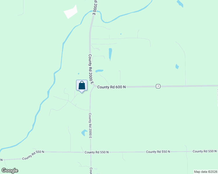 map of restaurants, bars, coffee shops, grocery stores, and more near 2010 County Road 600 North in Secor