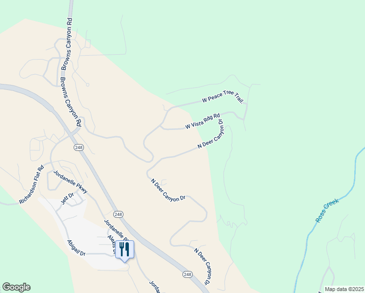 map of restaurants, bars, coffee shops, grocery stores, and more near 13885 North Deer Canyon Drive in Heber City