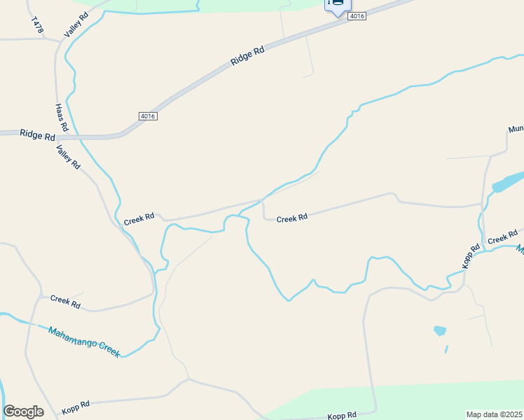 map of restaurants, bars, coffee shops, grocery stores, and more near 114 Creek Road in Klingerstown