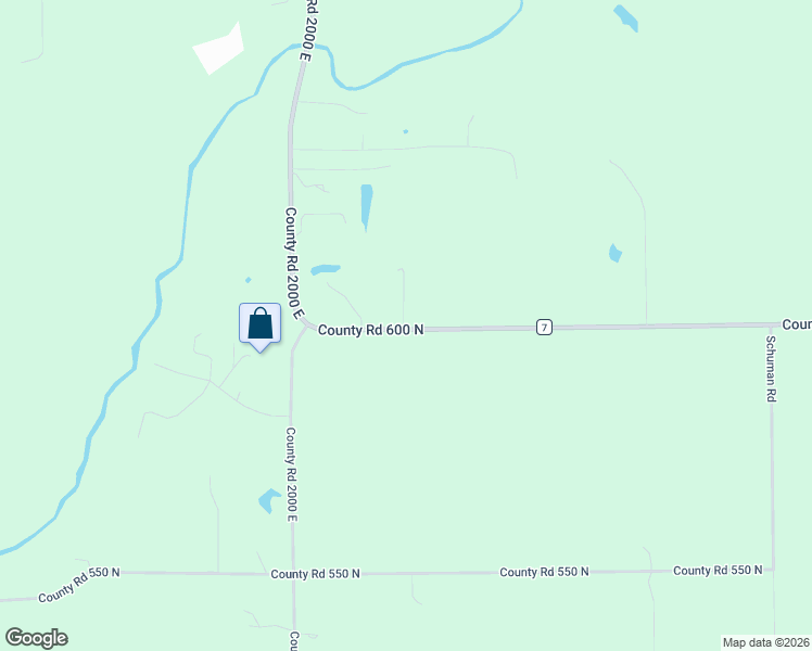 map of restaurants, bars, coffee shops, grocery stores, and more near 2010 County Road 600 North in Secor