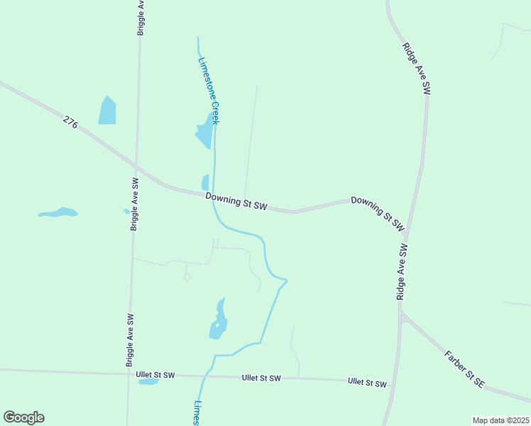 map of restaurants, bars, coffee shops, grocery stores, and more near 1190 Downing Street Southwest in East Sparta
