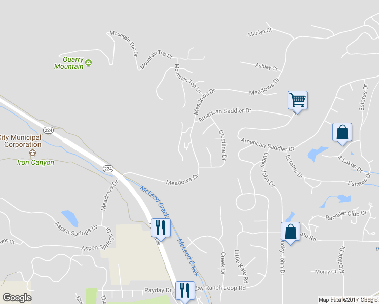 map of restaurants, bars, coffee shops, grocery stores, and more near 3030 Ridgeline Dr in Park City