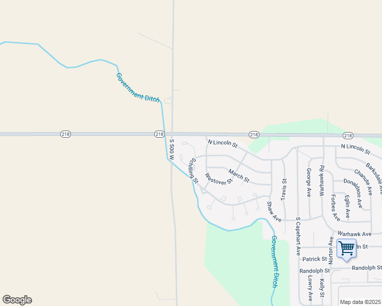 map of restaurants, bars, coffee shops, grocery stores, and more near 35033 Altus Court in Peru