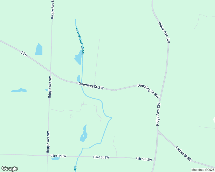 map of restaurants, bars, coffee shops, grocery stores, and more near 1190 Downing Street Southwest in East Sparta