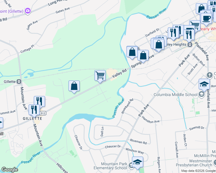 map of restaurants, bars, coffee shops, grocery stores, and more near 33 Norwood Drive in Gillette