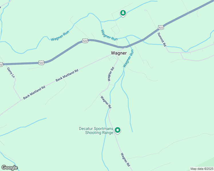 map of restaurants, bars, coffee shops, grocery stores, and more near 134 Wagner Road in McClure