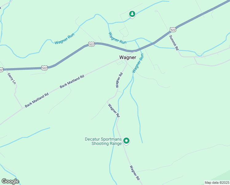map of restaurants, bars, coffee shops, grocery stores, and more near 134 Wagner Road in McClure
