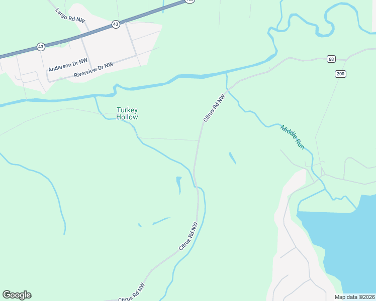map of restaurants, bars, coffee shops, grocery stores, and more near 6000 Citrus Road Northwest in Malvern