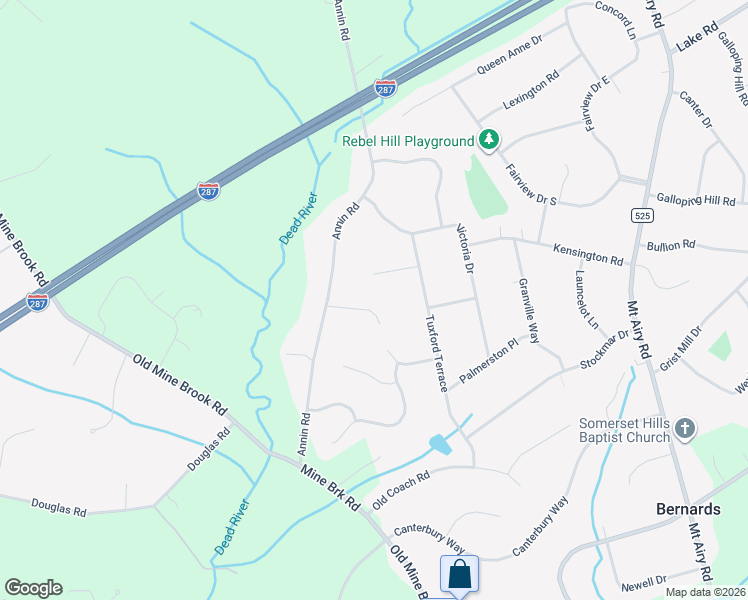 map of restaurants, bars, coffee shops, grocery stores, and more near 11 Clive Lane in Basking Ridge