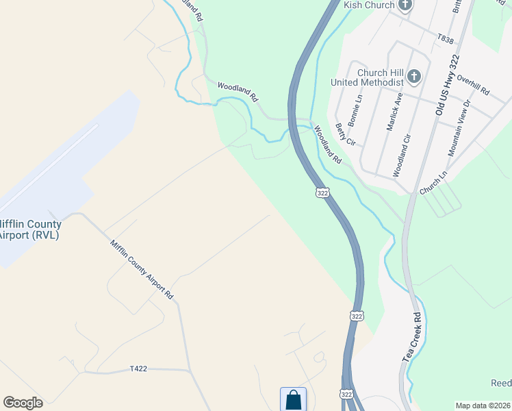 map of restaurants, bars, coffee shops, grocery stores, and more near 205 Farmette Estates Drive in Reedsville