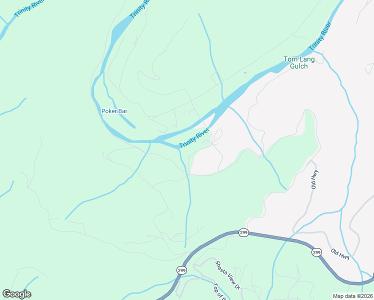 map of restaurants, bars, coffee shops, grocery stores, and more near 1476 Poker Bar Road in Douglas City