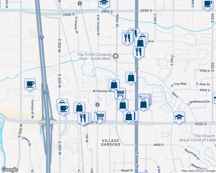 map of restaurants, bars, coffee shops, grocery stores, and more near 4267 Birkhill boulevard in Murray