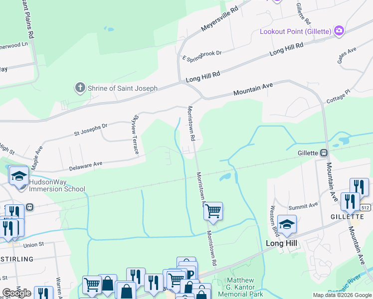 map of restaurants, bars, coffee shops, grocery stores, and more near 9 Schindler Terrace in Gillette