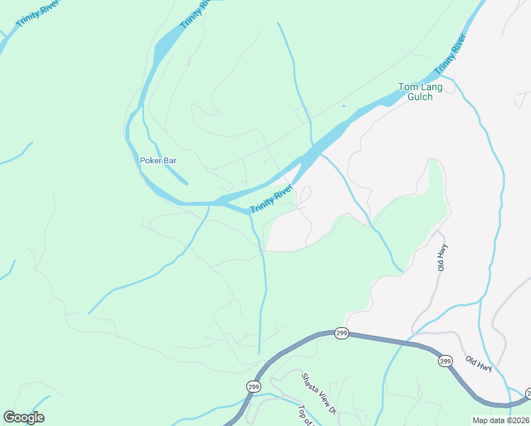 map of restaurants, bars, coffee shops, grocery stores, and more near 1476 Poker Bar Road in Douglas City