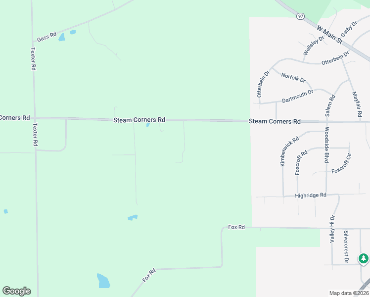 map of restaurants, bars, coffee shops, grocery stores, and more near Twin Yokes Drive in Mansfield