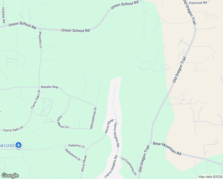 map of restaurants, bars, coffee shops, grocery stores, and more near 13474 Tierra Heights Road in Redding